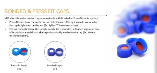 India Professional HPLC Vials & Caps with pp cap